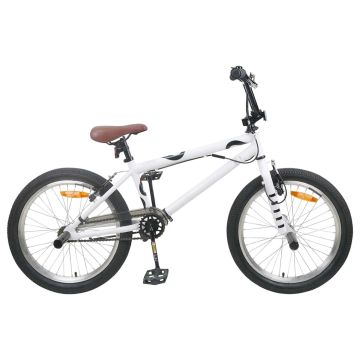 BMX Dviratis 20 Colių skirta vyresniems nei 9 metų Balta