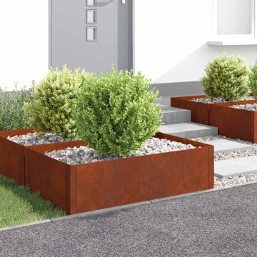 Vejo kraštas 4 pcs 100 x 60 x 35 cm Plienas Rūdijanti