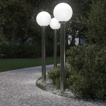 Šviestuvai stulpeliams, 3 vnt., 120 cm, nerūdijantis plienas, IP44