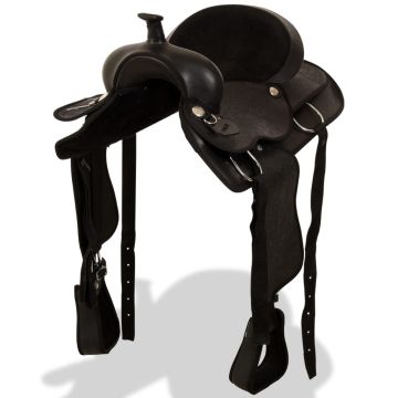 Balnas, galvos ir krūtinės dirželiai, tikra oda, 15, juodas