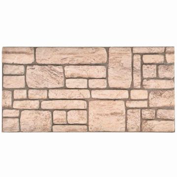 Sienų plokštės 10 pcs Smėlio 100 x 50 cm EPS putos
