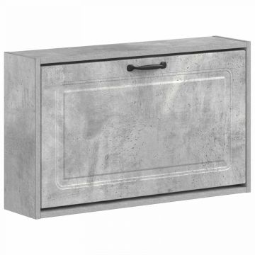 Sieninis batų kabinetas UTRECHT 71 x 17 x 43 cm Betono pilka