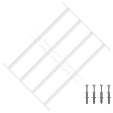 Saugumo grotelės langams su 4 kryžmėmis 43-74 cm