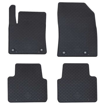 Automobilių kilimėlis 4 pcs Juodas Guma