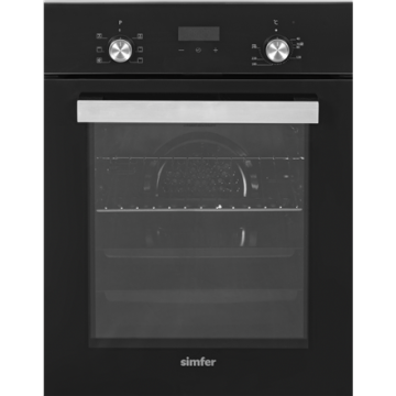 Simfer orkaitė 4207DERSP.1, 45 cm pločio, juodos spalvos, 47 L