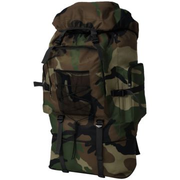 Militaristinio stiliaus kuprinė, kamufliažinė, 100l, XXL