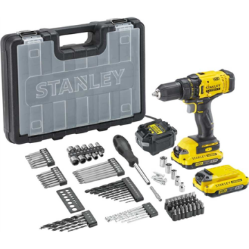 Stanley elektrinis gręžimo įrankis SFMCD700D2A-QW, 18 V, 2 Ah
