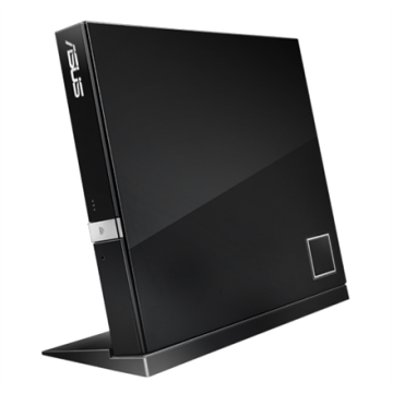 Asus išorinis optinis diskų įrenginys 90-DT00205-UA219KZ, juodos spalvos, USB 2.0