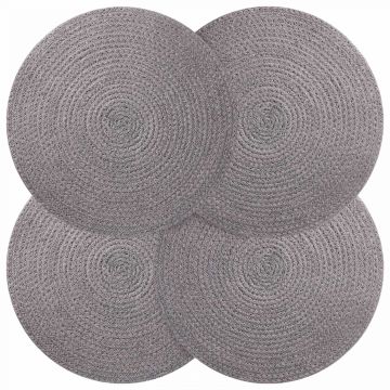 Džiuto paveikslai 4 pcs Pilka Ø 30 cm 100% Tossa Džiutas