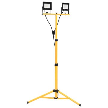 LED prožektorius su trikoju, šaltos baltos spalvos, 2x30W