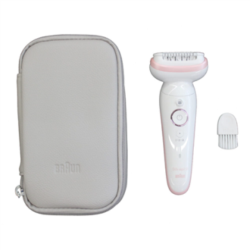 Braun epiliatorius SES9000 Silk-epil 9 SkinSpa, baltos spalvos
