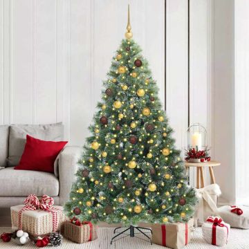 Dirbtinė Kalėdų eglutė su 300 LED Žalia 180 cm PE ir PVC