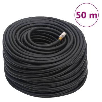 Hibridinė oro žarna, juodos spalvos, 0,6, 50m, guma ir PVC