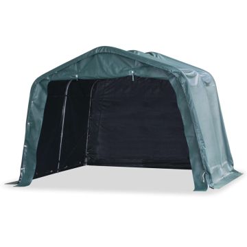 Nuimama palapinė gyvuliams, žalia, 3,3x3,2m, PVC, 550g/m²