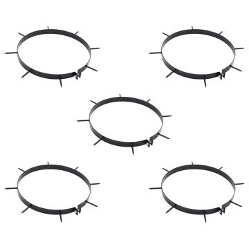 Vejos aeratoriaus spaustukas su smeigėmis 5 pcs Juodas Ø 300 mm