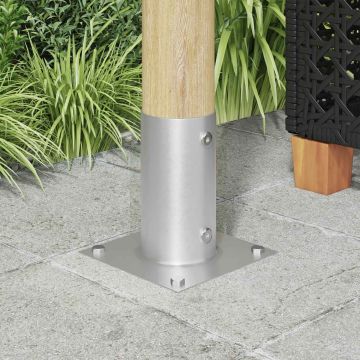 Apvalus žemės inkaras 4 pcs Sidabrinė 15 x 15 x 15 cm Metalas