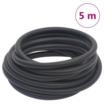 Hibridinė oro žarna, juodos spalvos, 0,6, 5m, guma ir PVC
