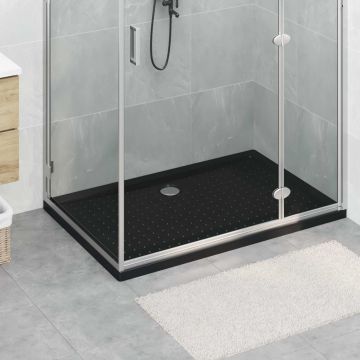 Dušo padėklas su taškais Juodas 120 x 80 x 4 cm ABS