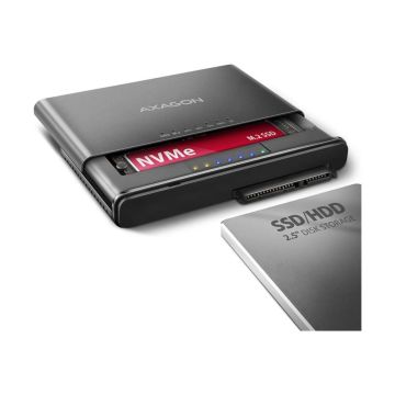 AXAGON USB-C 10Gbps M.2 NVMe + SATA SSD/HDD adapter | ADSA-CC