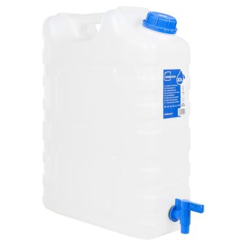 Vandens talpa su čiaupu, skaidri, 20l, plastikas