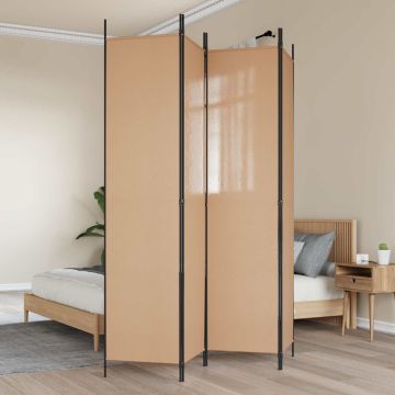 4-skydelis kambario skirstytuvas Smėlio 200 x 220 cm Audinys