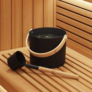 Saunos Priedų Rinkinys 2 pcs Juoda