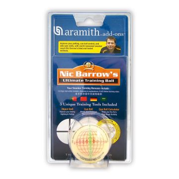 Treniruočių rutulys Nick Barrow Aramith Ultimate, snukerio 52.4mm