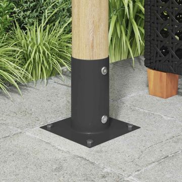 Apvalus žemės inkaras 12 pcs Antracito 15 x 15 x 15 cm Metalas