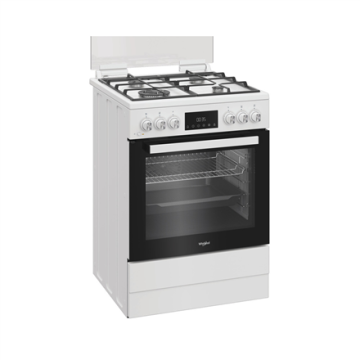 Whirlpool viryklė W6G8LMSWW, 60 cm pločio, baltos spalvos, 72 L