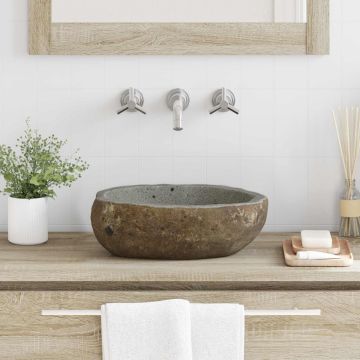 Upių akmens baseinas Šviesiai pilka (30-37) x (25-30) x 12 cm