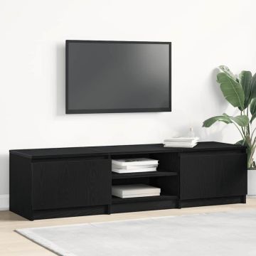 TV spintelė, juodo ąžuolo spalvos, 140x40x36 cm, inžinerinė mediena