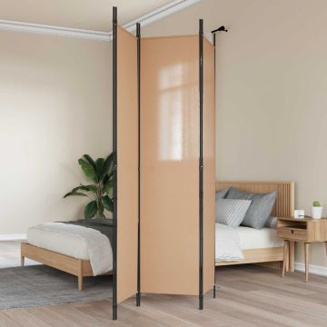 3-panelis kambario skirstytuvas Smėlio 150 x 220 cm Audinys