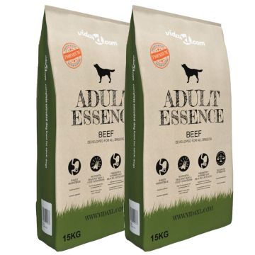 Sausas maistas šunims, Adult Essence Beef, 2vnt., 30kg