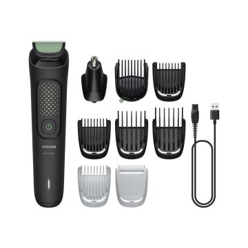 Philips kirpimo mašinėlė MG3945/15 3000 Series, juodos spalvos, belaidis