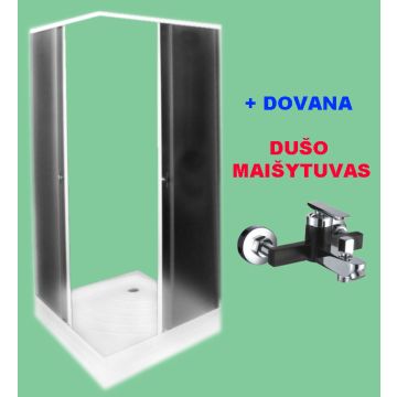 IŠPARDAVIMAS! Dušo kabina ZK90 FABRIC DOVANA dušo maišytuvas A1203