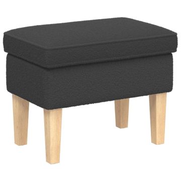 Pėdų staliukas Tamsiai pilka 55 x 35 x 41 cm Bouclé