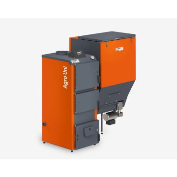 Katilas granulinis Agro UNI 40 su 40kw Zenono degikliu ir 400 l talpa