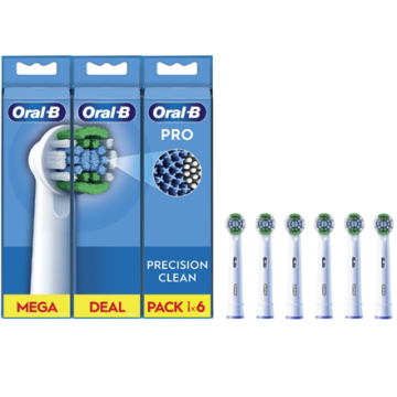 Oral-B elektrinio dantų šepetėlio galvutės EB20RX-6, baltos spalvos