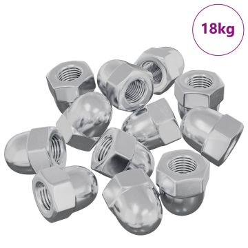 Riešutas 9574 pcs Sidabro M6 x 10 mm Geležis