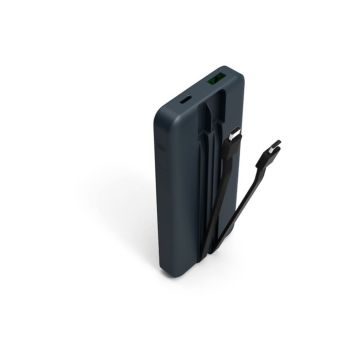 Išorinė baterija, mėlynos spalvos, 10000 mAh