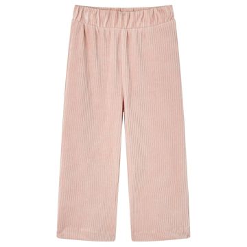 Vaikiškos kelnės, šviesiai rožinės spalvos, velvetas, 128 dydžio