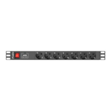 Lanberg UPS įranga PDU-07F-0200-BK, 16 A