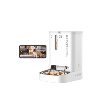 PETKIT gertuvė P591 YumShare Dual-hopper, baltos spalvos