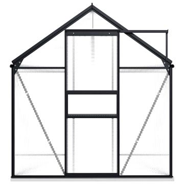 Šiltnamis su pagrindo rėmu, antracito, aliuminis, 4,75m²