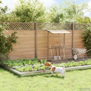 Sodo tvora su kuoliukais 24 pcs 95 x 50 cm Mesh Sidabrinė