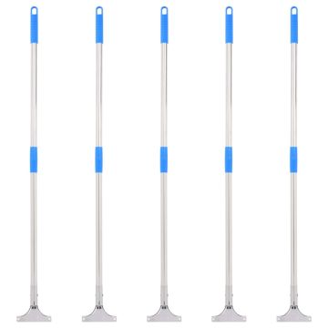 Grindų valytuvo rankenos, 5vnt., 119,5cm, plienas ir plastikas