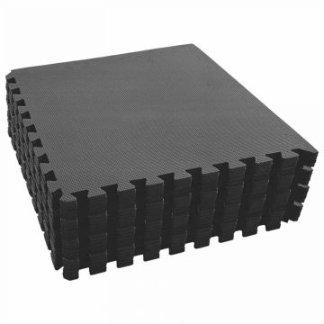 Dėlionės pratimų kilimėliai 24 pcs Juodas 8,64 ㎡ EVA puta