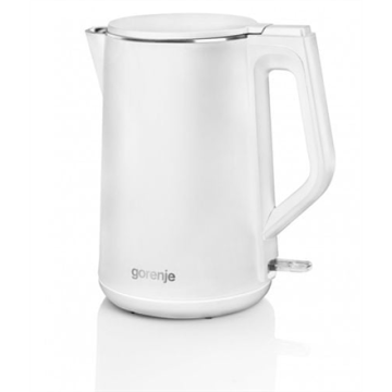 Gorenje | Kettle | K15DWW | Electric | 2200 W | 1.5 L | Plastic/Metal | 360° rotational base | White