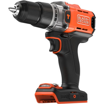BLACK & DECKER akumuliatorinis gręžtuvas-suktuvas BCD383XN-XJ, 18 V, be akumuliatoriaus ir įkroviklio, juodos spalvos