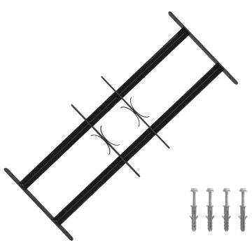 Langų saugos grotelės su 2 skersiniais 3 pcs 43-74 cm